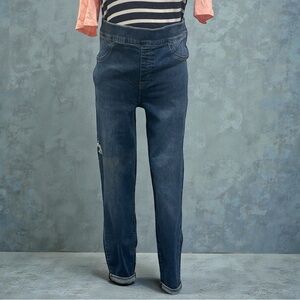 SPANX Dark Blue Straight Leg Jeans